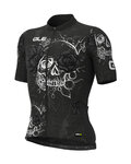 ALÉ jersey de manga corta - SKULL - blanco/negro