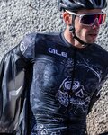ALÉ jersey de manga corta - SKULL - blanco/negro