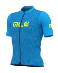 ALÉ jersey de manga corta - CROSS - azul claro/amarillo