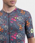 ALÉ jersey de manga corta - PR-R TATTOO - rojo/gris/amarillo/naranja/rosa/azul/negro