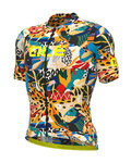 ALÉ jersey de manga corta - PR-R KENYA - negro/azul/amarillo/naranja/verde