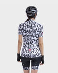 ALÉ jersey de manga corta - SOLID RIDE LADY - negro/blanco