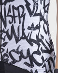 ALÉ jersey de manga corta - SOLID RIDE LADY - negro/blanco