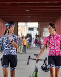 ALÉ jersey de manga corta - SOLID RIDE LADY - negro/blanco