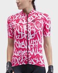 ALÉ maillot corto y pantalón corto - SOLID RIDE LADY - negro/rojo/blanco