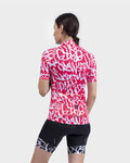 ALÉ jersey de manga corta - ALÉ SOLID RIDE LADY - blanco/rojo