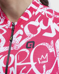 ALÉ jersey de manga corta - ALÉ SOLID RIDE LADY - blanco/rojo
