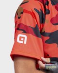 ALÉ jersey de manga corta - STAIN OFF ROAD MTB - rojo/marrón/gris
