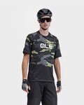 ALÉ jersey de manga corta - STAIN OFF ROAD MTB - verde/gris/negro