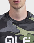 ALÉ jersey de manga corta - STAIN OFF ROAD MTB - verde/gris/negro