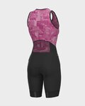 ALÉ pantalones cortos de tirantes - VELOCITY INTEGR LADY - negro/rosa