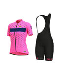 ALÉ maillot corto y pantalón corto - STARS LADY - negro/rosa