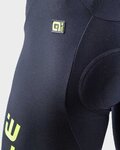 ALÉ Pantalón 3/4 con tirantes - WINTER - negro/amarillo