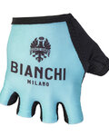 BIANCHI MILANO guantes de dedos cortos - DIVOR - azul claro/negro