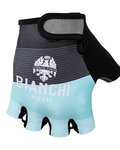 BIANCHI MILANO guantes de dedos cortos - ALVIA - negro/azul claro