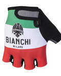 BIANCHI MILANO guantes de dedos cortos - ALVIA - blanco/rojo/verde
