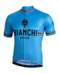 BIANCHI MILANO jersey de manga corta - NEW PRIDE - azul claro/negro