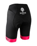 BIANCHI MILANO pantalones cortos sin tirantes - AVOLA LADY - negro/rosa