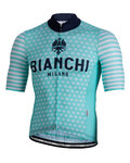 BIANCHI MILANO jersey de manga corta - DAVOLI - blanco/azul claro