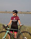 BIANCHI MILANO pantalones cortos sin tirantes - AVOLA LADY - negro/rosa