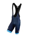BIANCHI MILANO pantalones cortos sin tirantes - PALIZZI - negro/azul claro