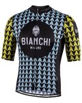 BIANCHI MILANO jersey de manga corta - MASSARI - amarillo/azul claro