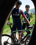 BIANCHI MILANO jersey de manga corta - MASSARI - amarillo/azul claro