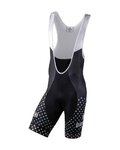 BIANCHI MILANO pantalones cortos de tirantes - MASCARI - negro/azul claro