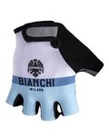 BIANCHI MILANO guantes de dedos cortos - ENAS - blanco/azul claro