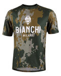 BIANCHI MILANO jersey de manga corta - POZZILLO MTB - verde/marrón