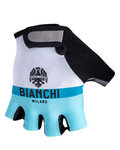 BIANCHI MILANO guantes de dedos cortos - ANAPO - azul claro/blanco
