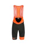 pantalones cortos de tirantes - LEGEND - negro/naranja