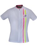 BIEMME jersey de manga corta - ITEM TWO LADY - rosa/blanco/amarillo