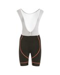 pantalones cortos de tirantes - FLEX LADY - naranja/blanco/negro