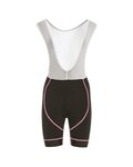pantalones cortos de tirantes - FLEX LADY - blanco/negro/rosa