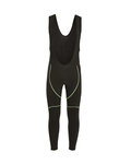 BIEMME pantalones largos con tirantes - FLEX WINTER - negro/amarillo