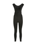 BIEMME pantalones largos con tirantes - FLEX LADY - negro