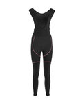 BIEMME pantalones largos con tirantes - FLEX LADY WINTER - negro/rosa