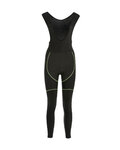 BIEMME pantalones largos con tirantes - FLEX LADY WINTER - verde/negro
