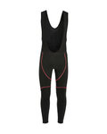 pantalones largos con tirantes - FLEX WINTER - rojo/negro