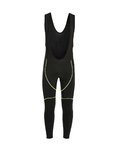 pantalones largos con tirantes - FLEX WINTER - negro/verde