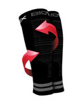 BIOTEX rodilleras - RACE & RECOVERY - negro/gris
