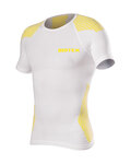 BIOTEX Camiseta de manga corta - BIOFLEX RAGLAN - blanco/amarillo