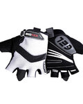 BIOTEX guantes de dedos cortos - SUMMER - negro/blanco