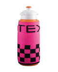 BIOTEX obal na fľašu - CUBES  - rosa/negro