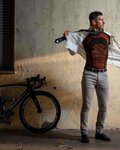 BIOTEX camiseta de manga larga - ICEBREAK - negro/naranja
