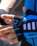 BIOTEX guantes de dedos cortos - MESH RACE  - negro/azul