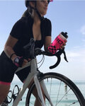 BIOTEX guantes de dedos cortos - MESH RACE  - negro/rosa