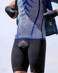 BIOTEX pantalones cortos de tirantes - SOFFIO - negro/gris
