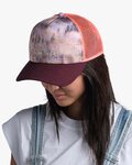 BUFF tapa - TRUCKER DERAMA - granate/naranja